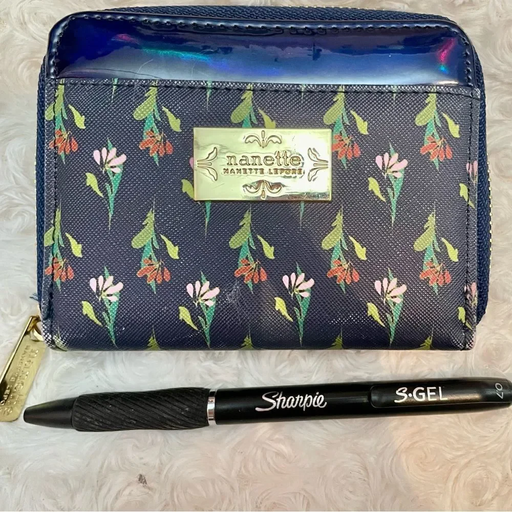 Nanette Lepore Zip Around Floral Wallet